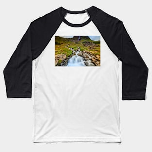 Bjarnarfoss waterfall, Iceland Baseball T-Shirt